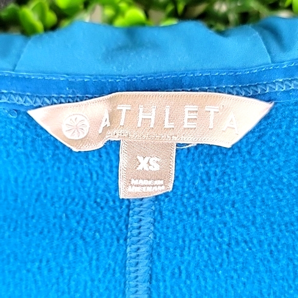 Athleta Womens Full Zip Hooded  Lightweight Jacket Blue Size Extra Small - Picture 11 of 11